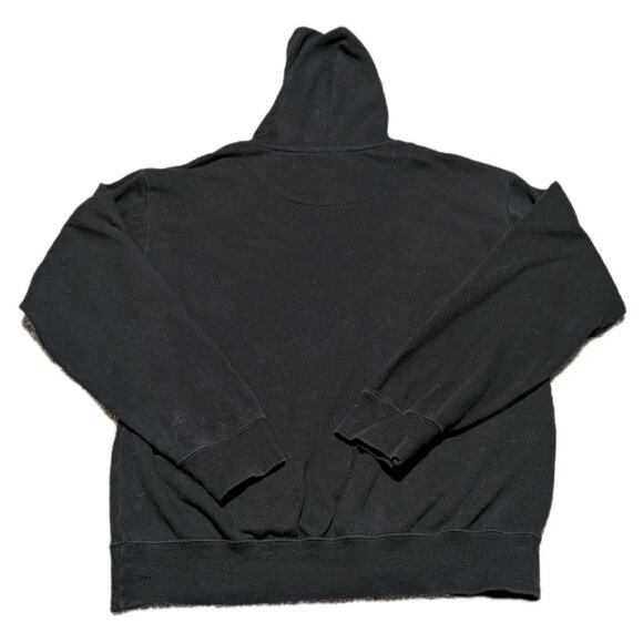 Rick and Morty Sweater Men Sz Small Black Hoodie Spaceship Dumping Pull Over - Picture 3 of 5